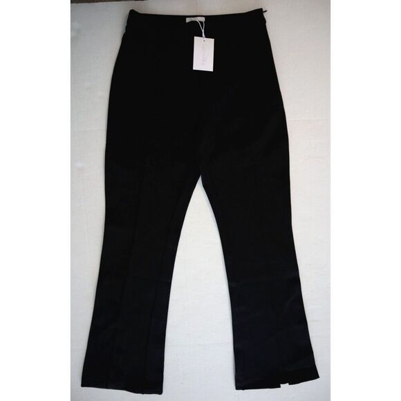LUCY PARIS PA8907-1 Women's Sz Medium Black Kari Slit Cuff Stretch Pants - Picture 1 of 11